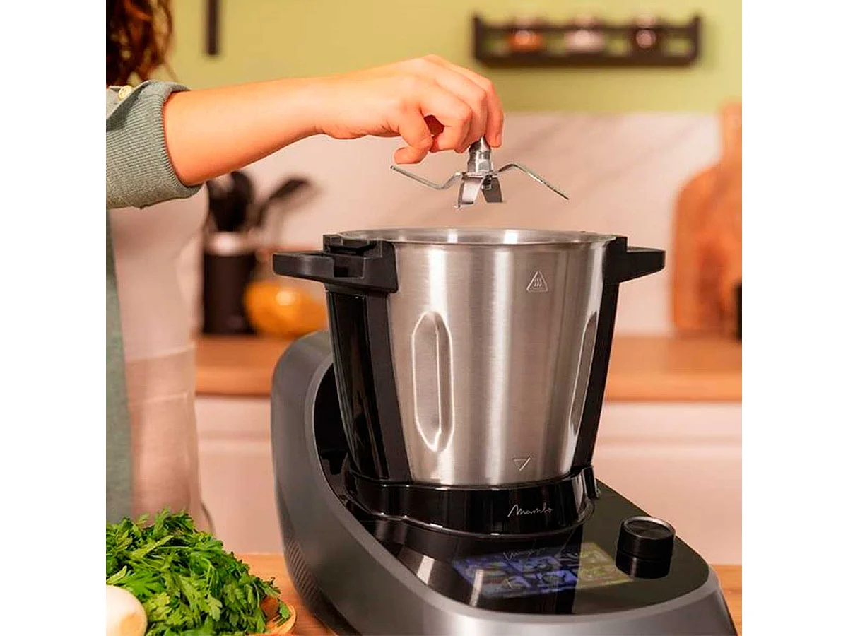 Robot de cocina Cecotec Mambo Touch Wifi + App + accesorios inox