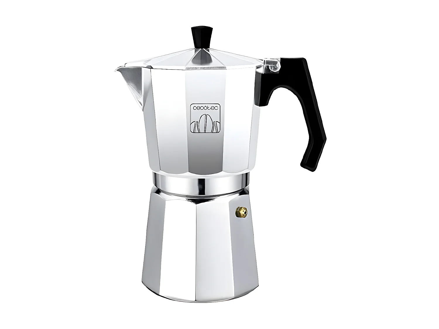 Cecotec Italian Cemaker Cumbia Mimoka 900 lucido, realizzato in alluminio pressofuso, adatto per diversi tipi di cucina, per 9 tazze di caffè