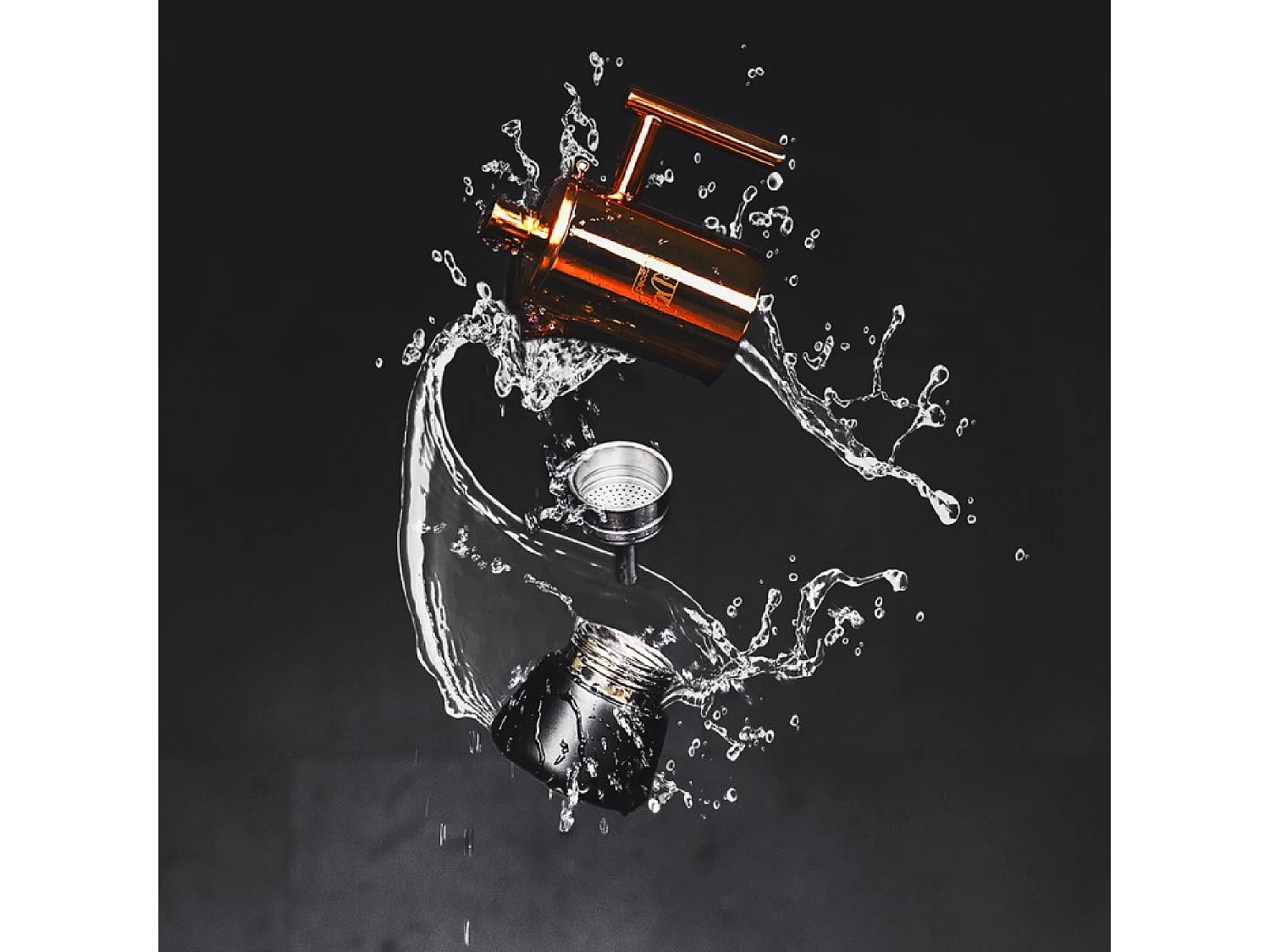 Cafetera moka de acero inoxidable Cumbia Moking 400