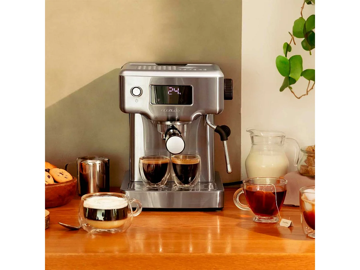 Cafetera Cecotec Power Espresso 20 Barista Compact 1465W 1,8L 20 bares inox