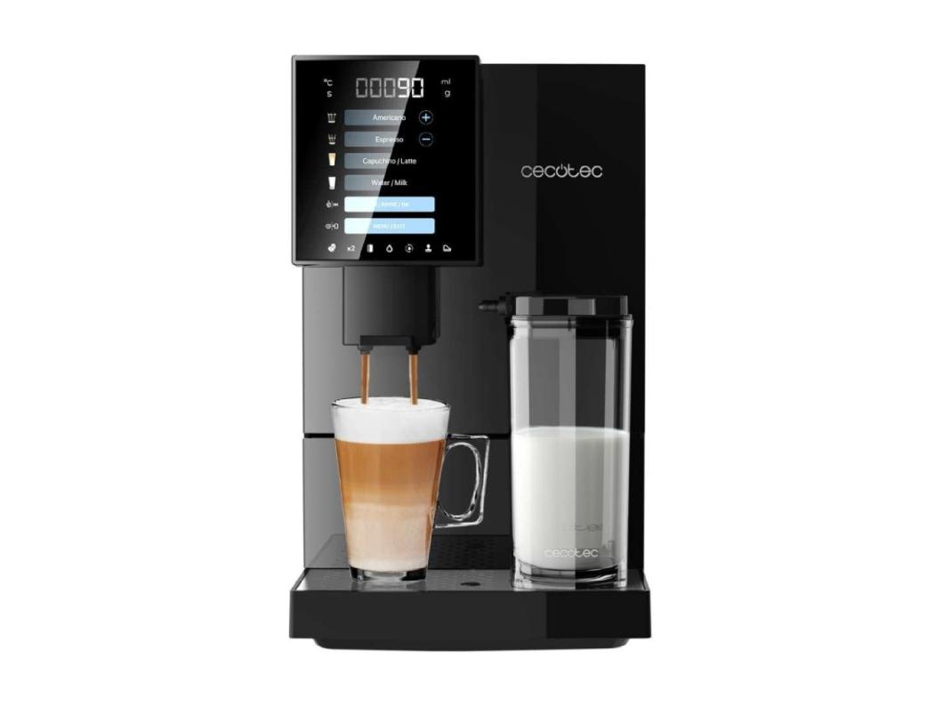 Cafetera Superautomática Cremmaet Compactccino. 1350 W, Thermoblock, Bomba de Presión de 19bars, Sistema Plug&Play, Depósito de Café con Molinillo Integrado, Limpieza Automática
