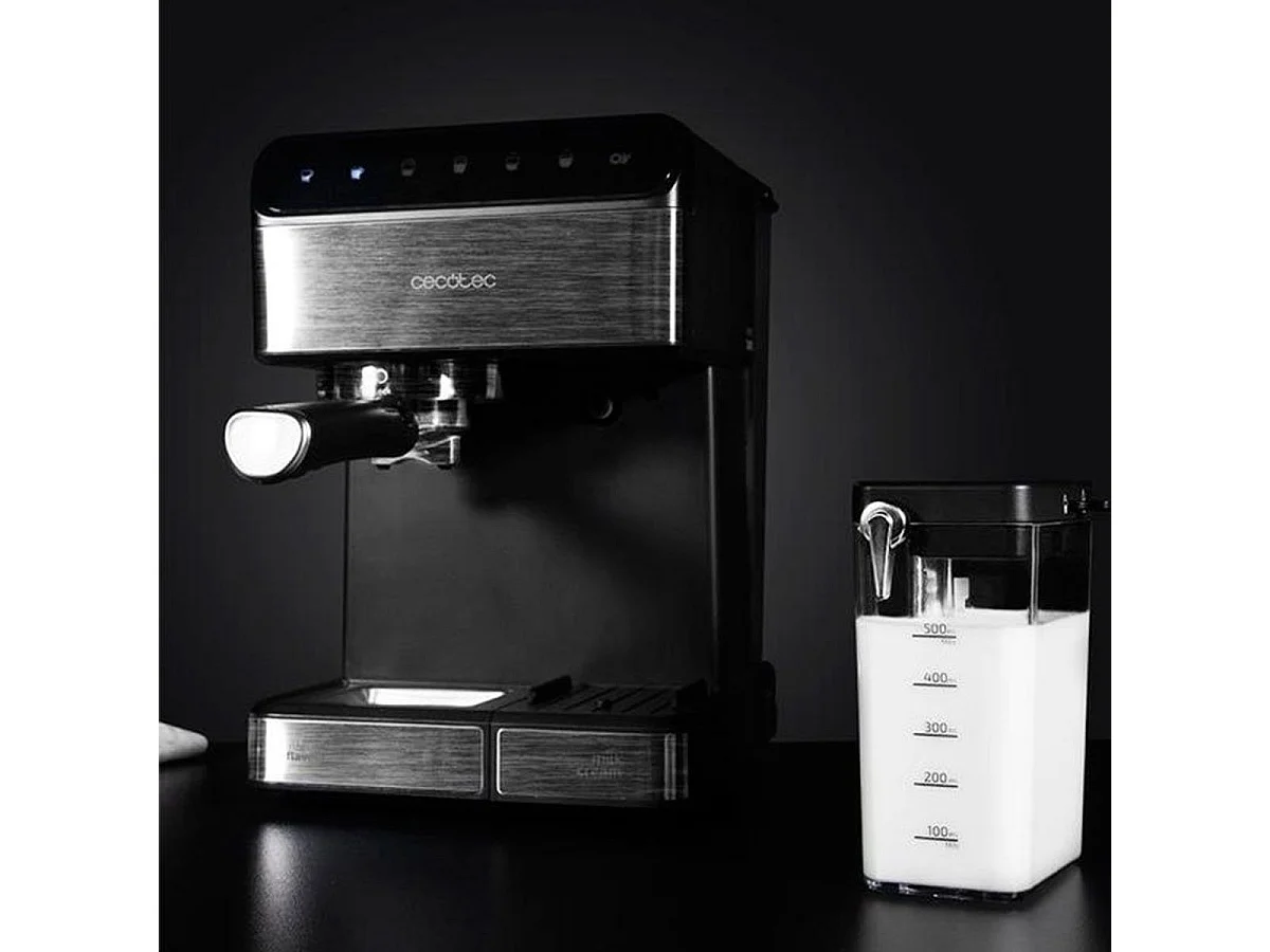 Cafetera semiautomática Cecotec Power Instant-ccino 20 Touch Nera 1350W 20 bares negro/inox