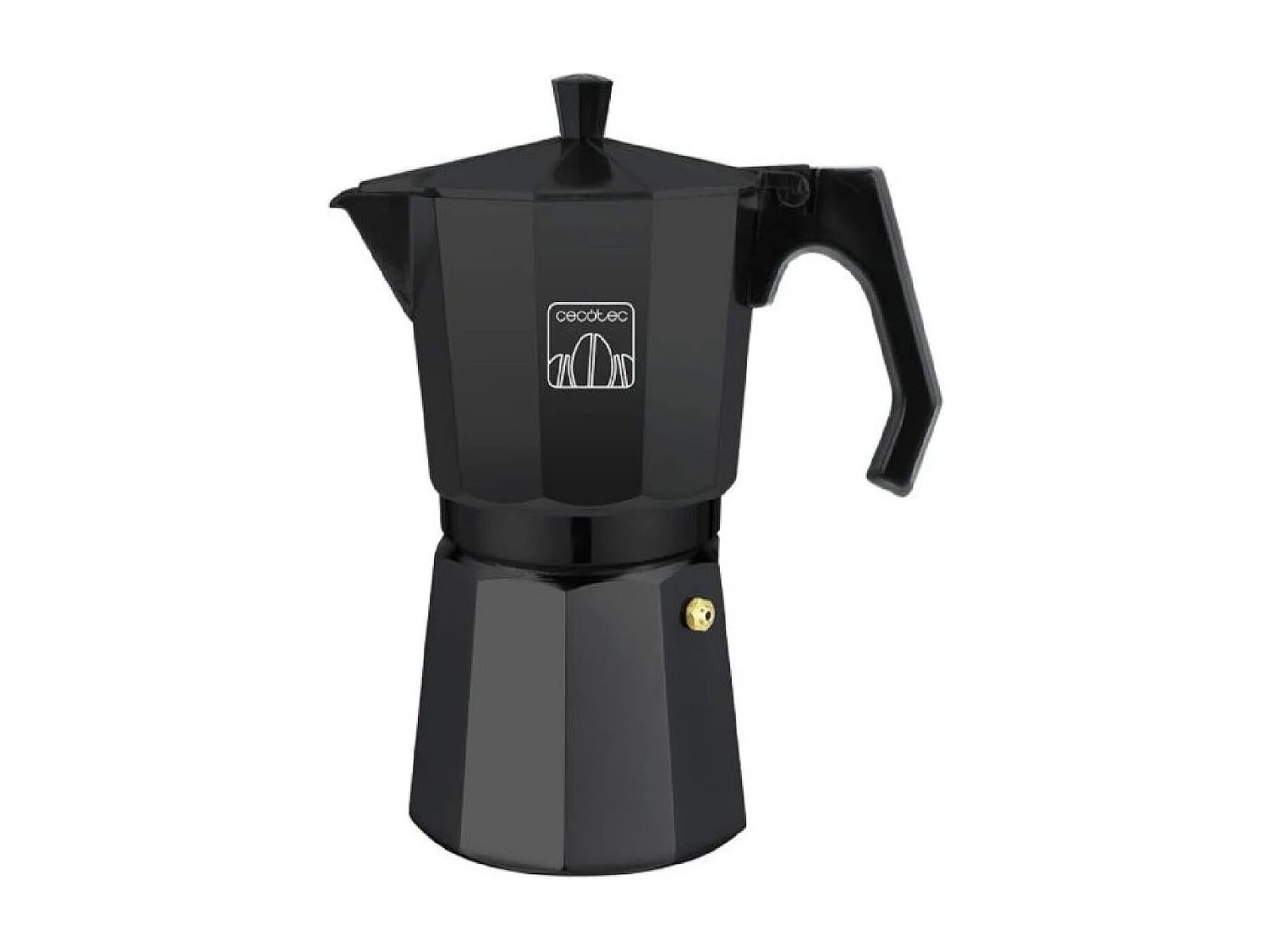 Cecotec Cafetière Italienne MokClassic. Aluminium fondu de Haute qualité, Convient pour cuisinières à gaz, électriques ou vitrocéramiques Black, MokClassic 300