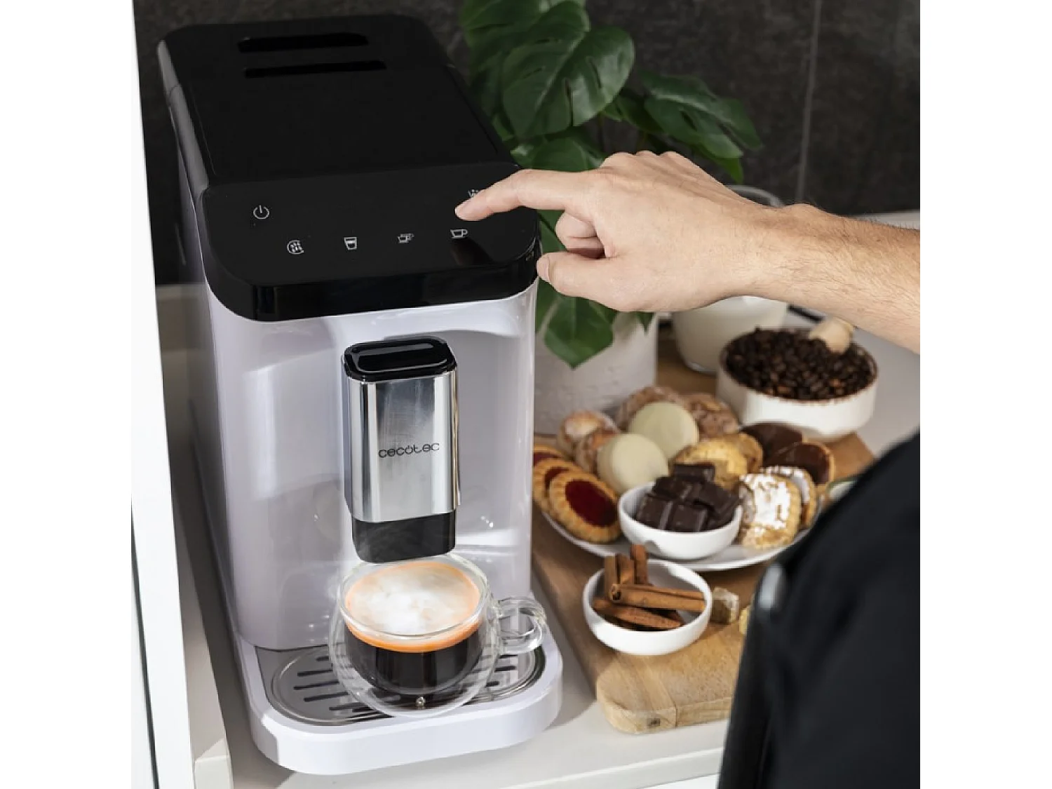 Macchina da caffè Superautomatica Cremmaet Macchia White Cecotec