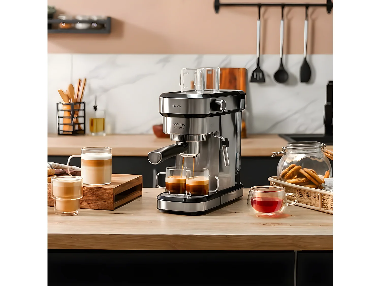 Macchina per Espresso Cafelizzia 790 Steel DUO Cecotec