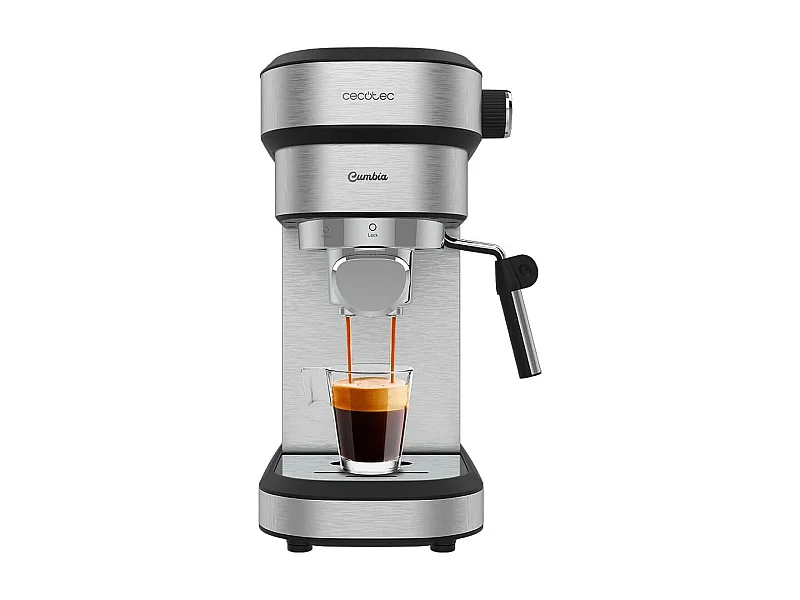 Cecotec Máquina de café expresso com 20 bar, ThermoBlock, vaporizador e adequado para cápsulas de alumínio.
