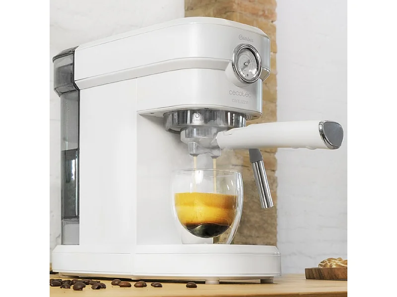 Cecotec Máquina de café expresso com 20 bares, thermoblock, manómetro e vaporizador.