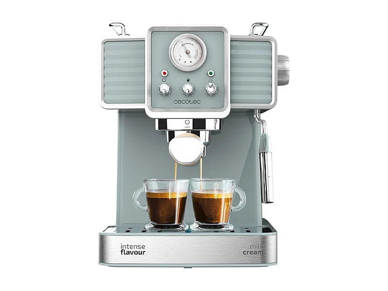 Cafetera express Cecotec Power Espresso 20 Tradizionale 1350W azulado