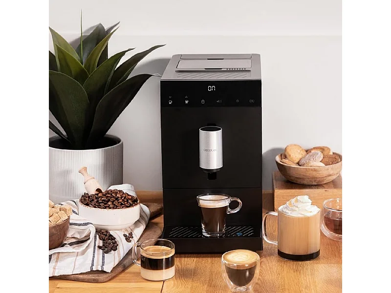 Cafetera superautomática Cecotec Cremmaet Compact 19 bar molinillo incorporado negro