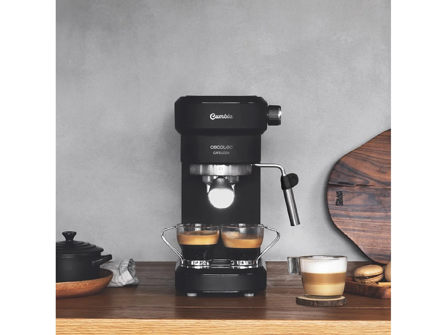 Cecotec Máquina de café expresso com 20 bares, ThermoBlock e vaporizador.