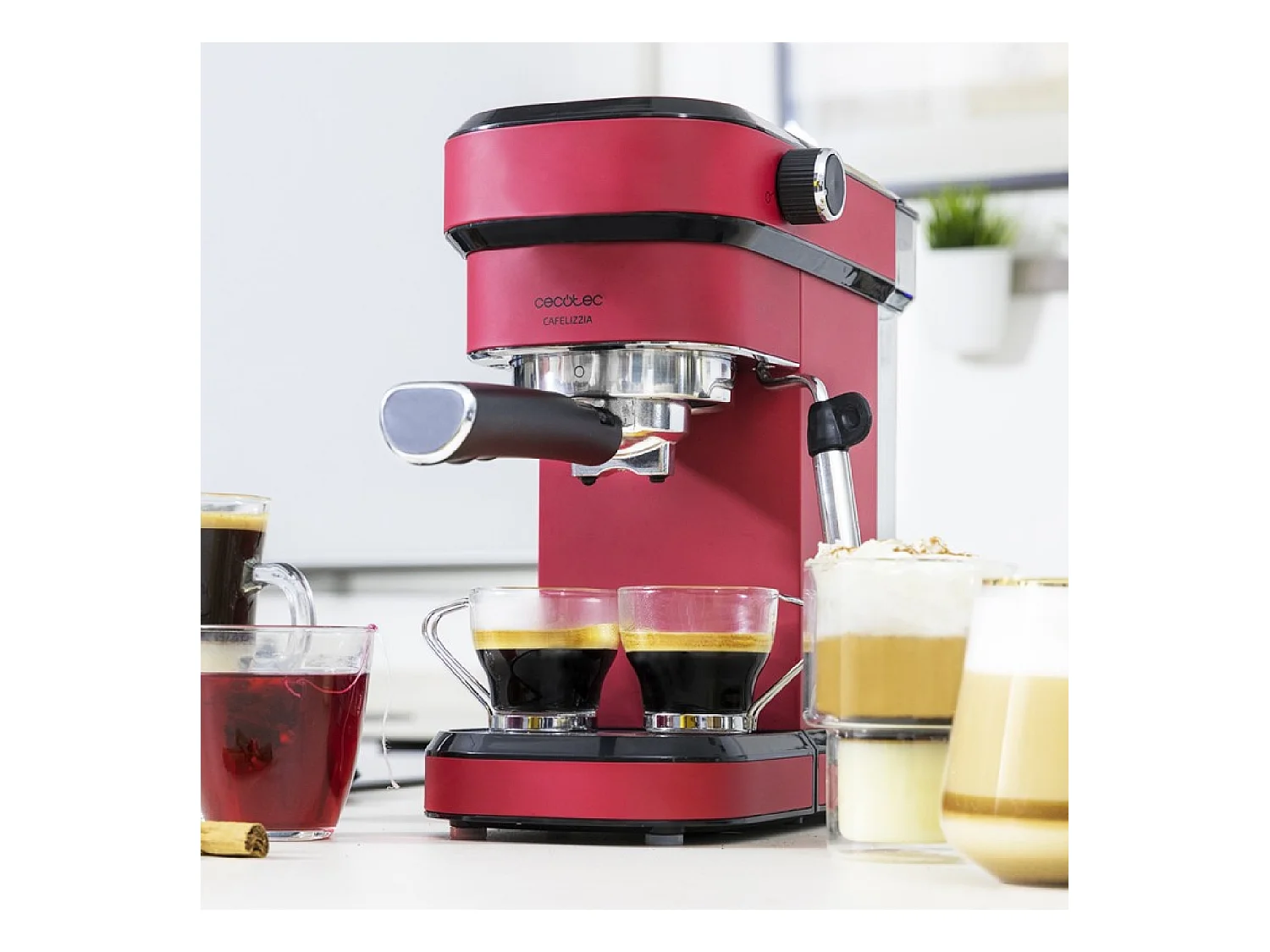 Cecotec Máquina de café expresso com 20 bares, ThermoBlock e vaporizador.