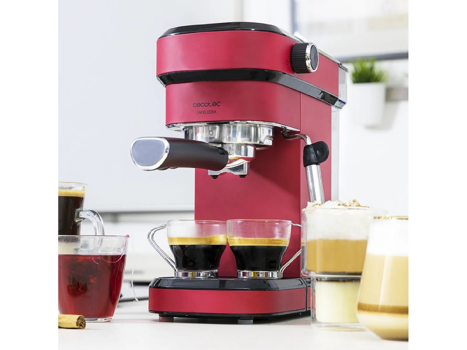 Cecotec Máquina de café expresso com 20 bares, ThermoBlock e vaporizador.