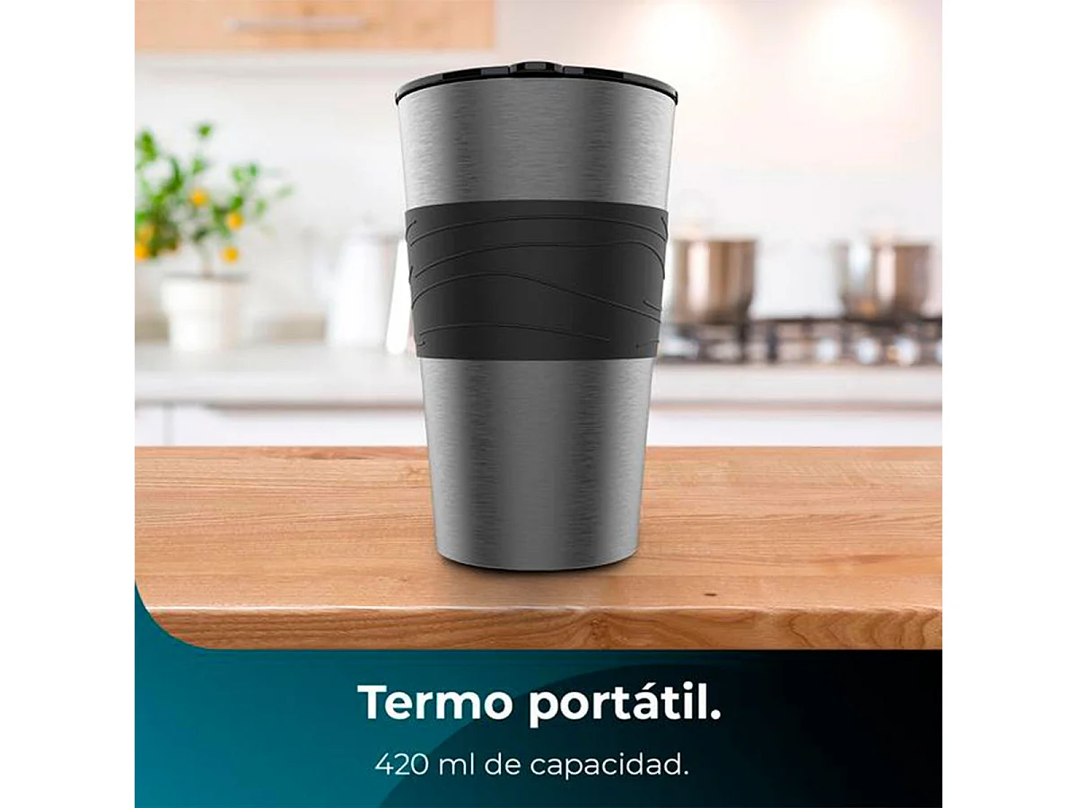 Cecotec Máquina de café de filtro com garrafa térmica portátil.
