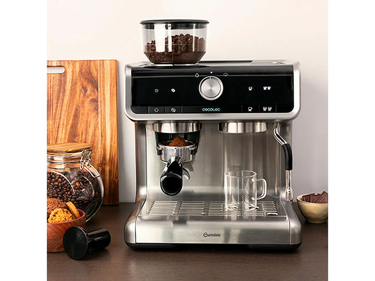 Cecotec Máquina de café expresso com depósito de café e 20 bares.