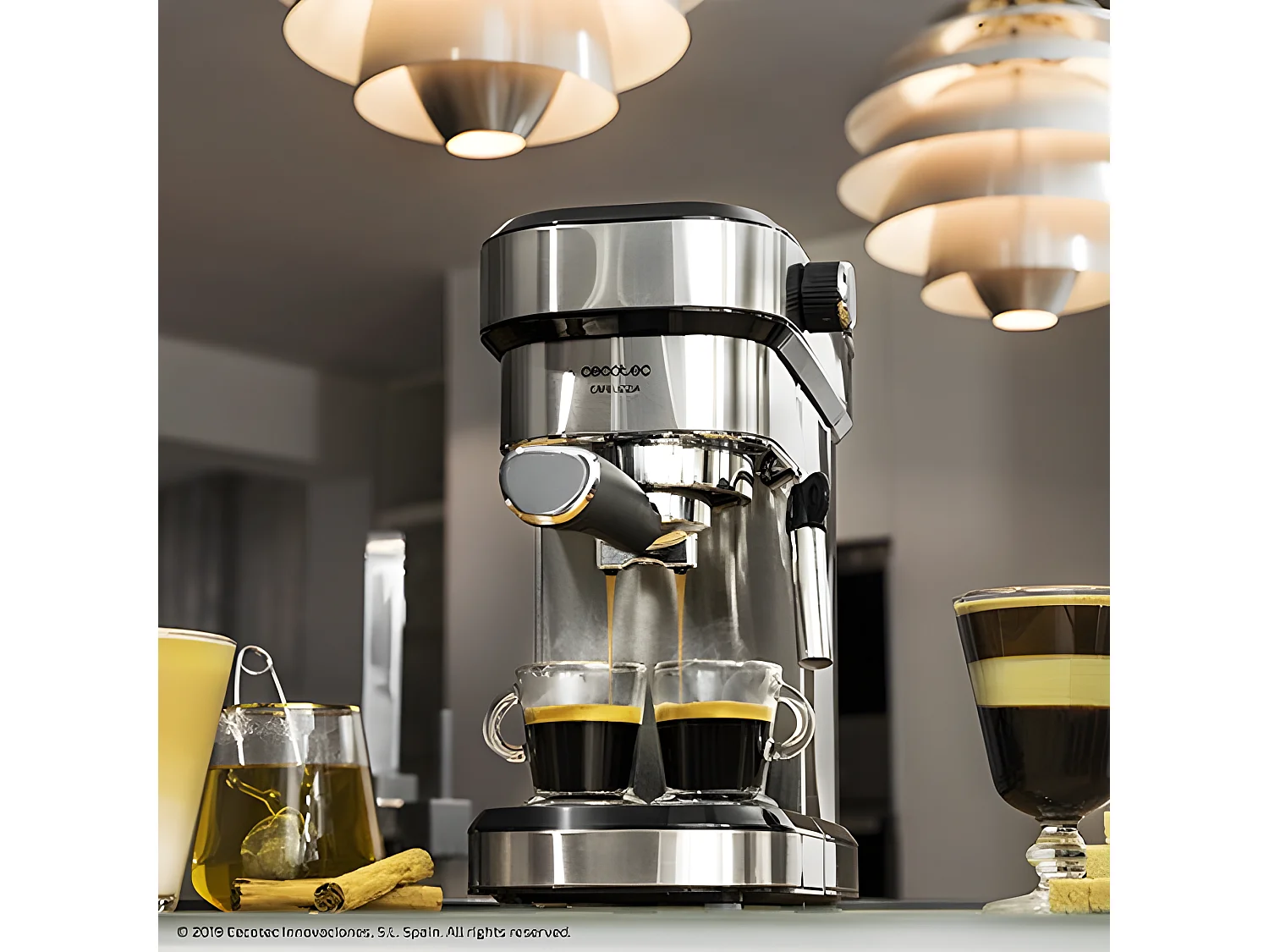 Cecotec Máquina de café expresso com 20 bares, ThermoBlock e vaporizador.