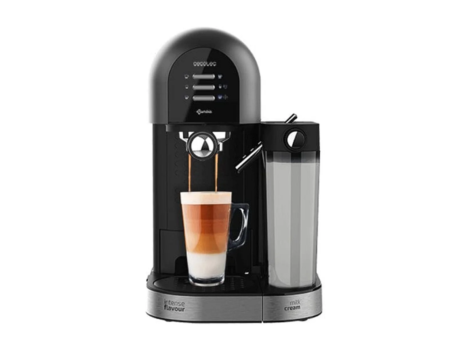 Macchina del caffè Semiautomatica Instant-ccino 20 Chic Serie Nera Cecotec