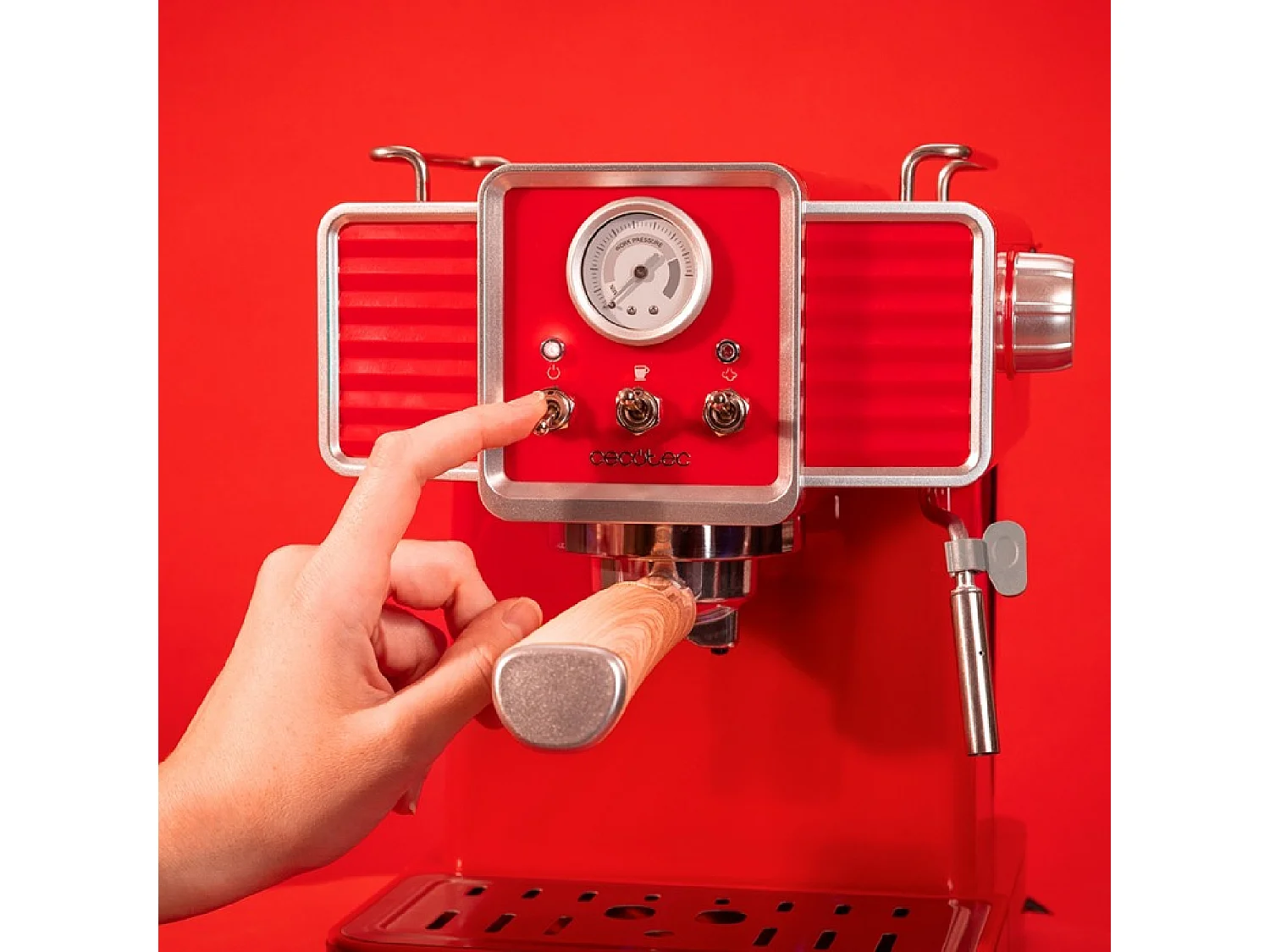 Cafetière Express Power Espresso 20 Tradizionale Light Red Cecotec