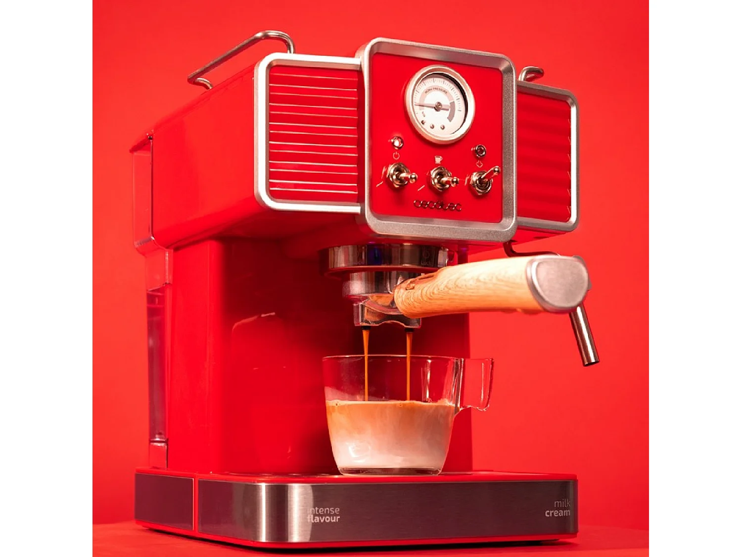 Cafetière Express Power Espresso 20 Tradizionale Light Red Cecotec