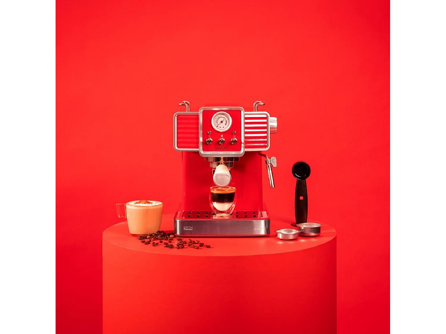 Cafetière Express Power Espresso 20 Tradizionale Light Red Cecotec