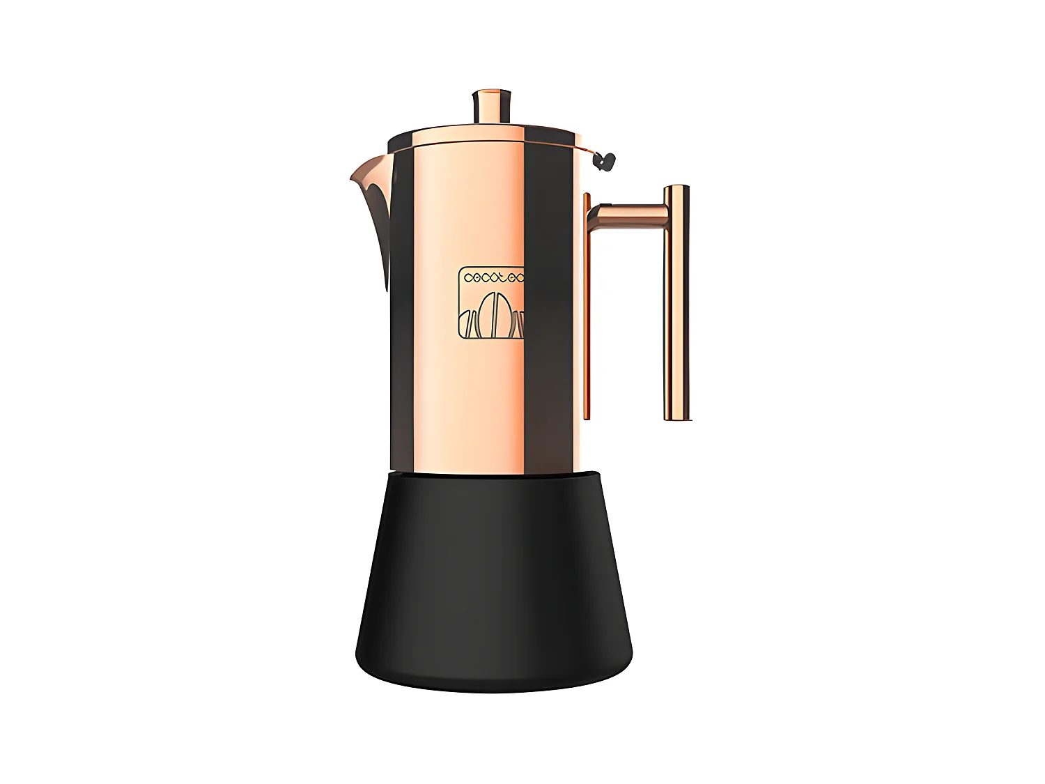 Cecotec Cafeteira italiana de alumínio fundido de alta qualidade ideal para 2 chávenas de café.