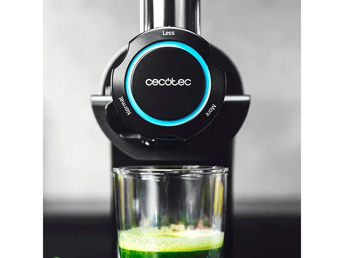 Cecotec Extracteur de jus Juice&Live 2000 EasyClean. 150 W, Filtre facile à nettoyer, vitesse lente 70 tr/min, régulateur de pulpe, 3 niveaux de liquéfaction