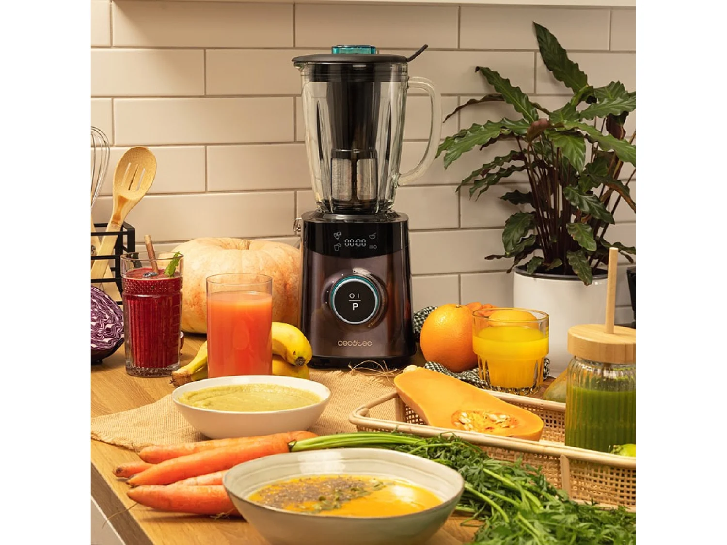 Batidora de vaso Cecotec Power Black Titanium 1800 Advance 1800W 22000 rpm negro