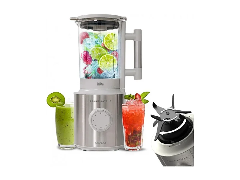 Batidora de vaso Cecotec Grand Katana 2700MAX Total Destroy W 2700W 5 velocidades inox