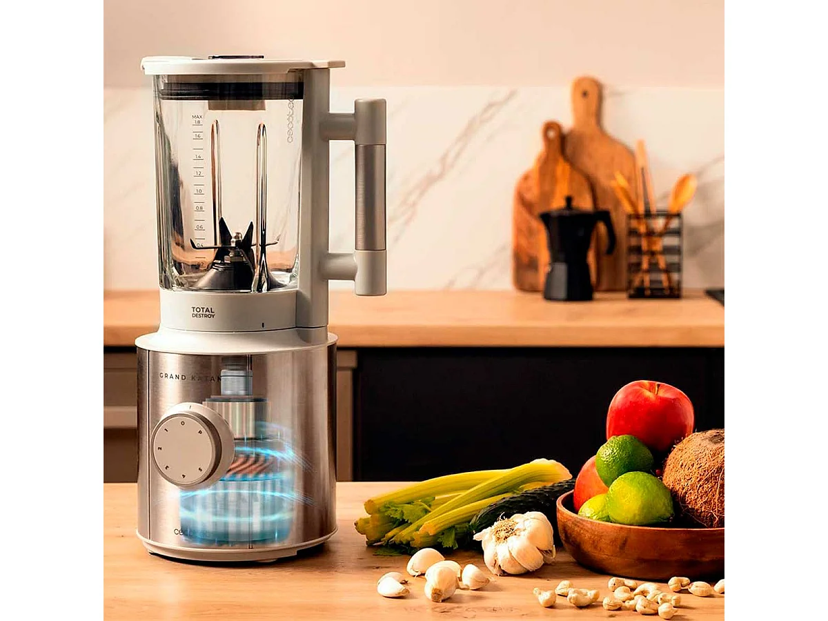 Batidora de vaso Cecotec Grand Katana 2700MAX Total Destroy W 2700W 5 velocidades inox