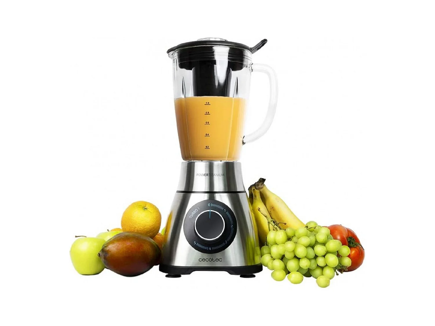 Batidora de vaso Cecotec Power Black Titanium 1300 PerfectMix