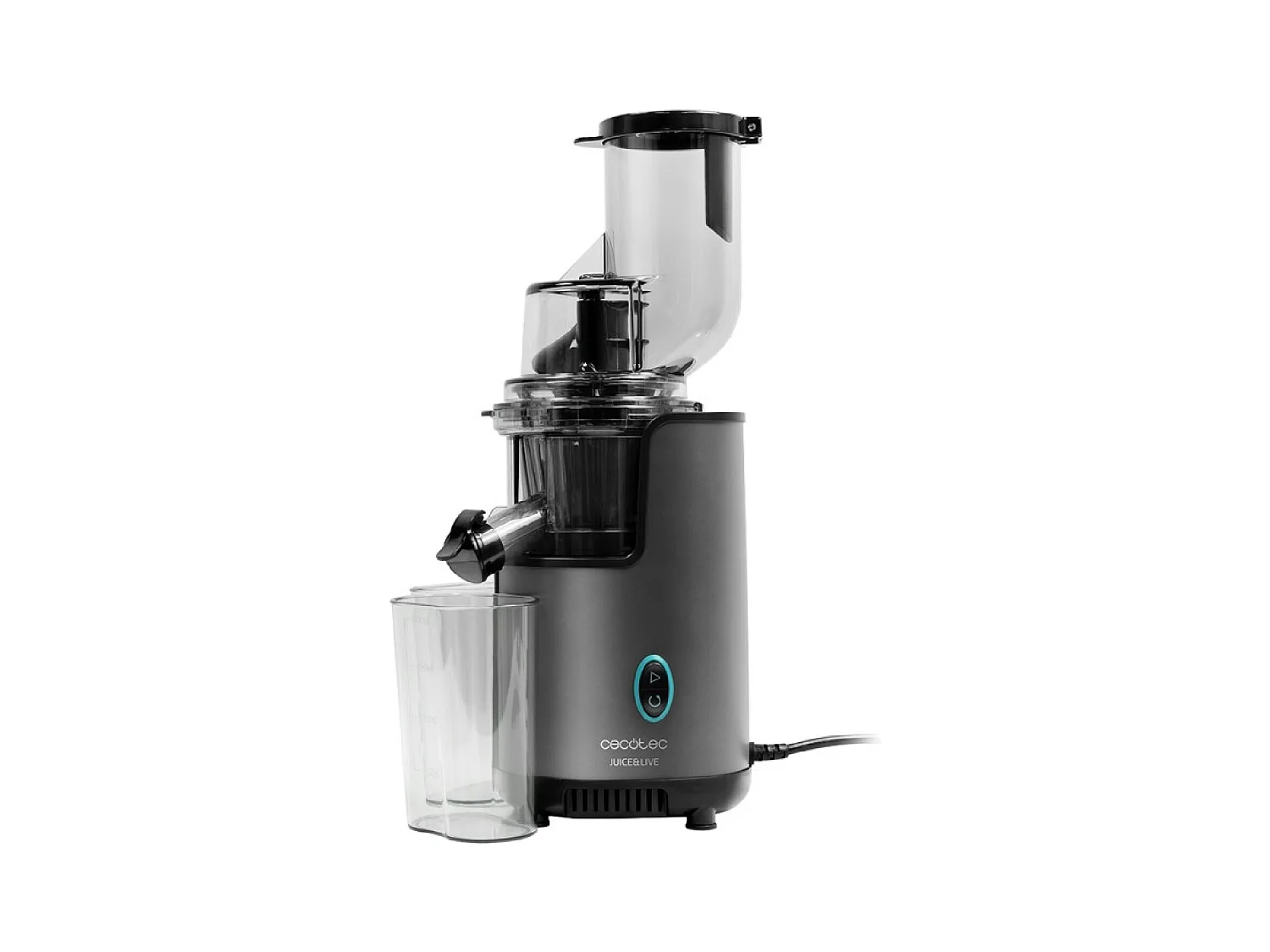 Cecotec Extracteur de jus par Pression à Froid Juice&Live 1500 Pro avec 250 W de Puissance, Tube d’Embouchure XL pour Fruits et légumes Entiers 2500 EasyClean