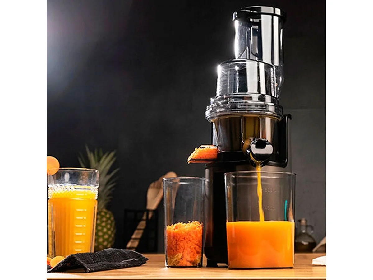 Cecotec Extracteur de jus par Pression à Froid Juice&Live 1500 Pro avec 250 W de Puissance, Tube d’Embouchure XL pour Fruits et légumes Entiers 2500 EasyClean