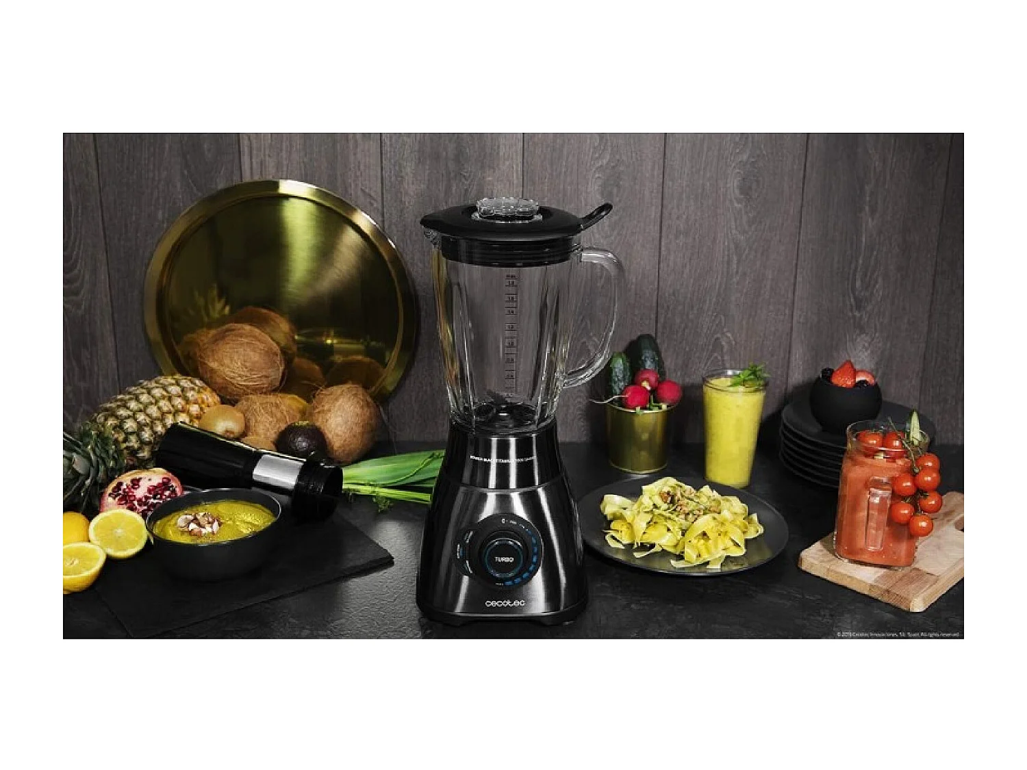 Frullatore a caraffa Power Black Titanium 1800 Smart Cecotec