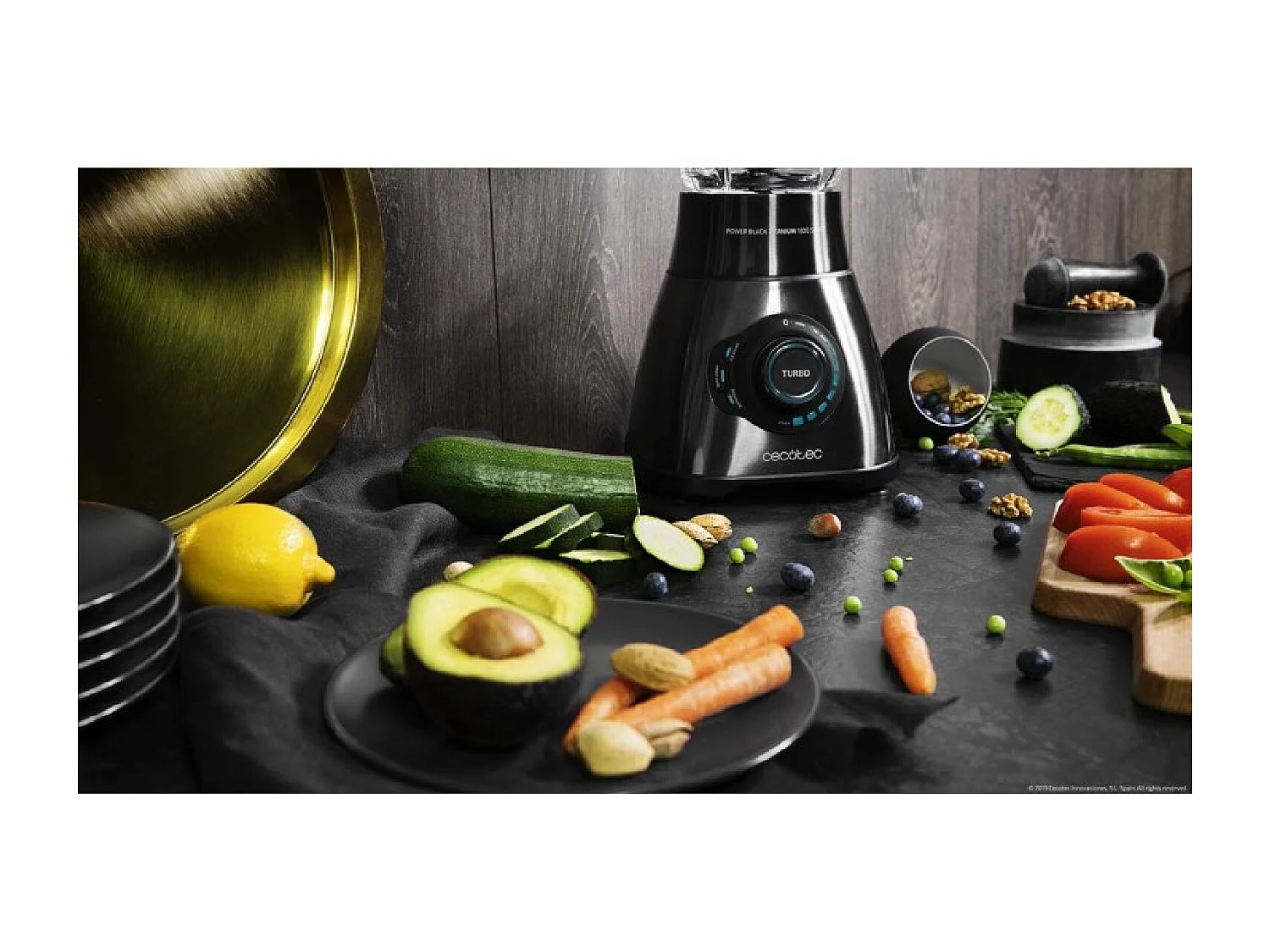 Frullatore a caraffa Power Black Titanium 1800 Smart Cecotec