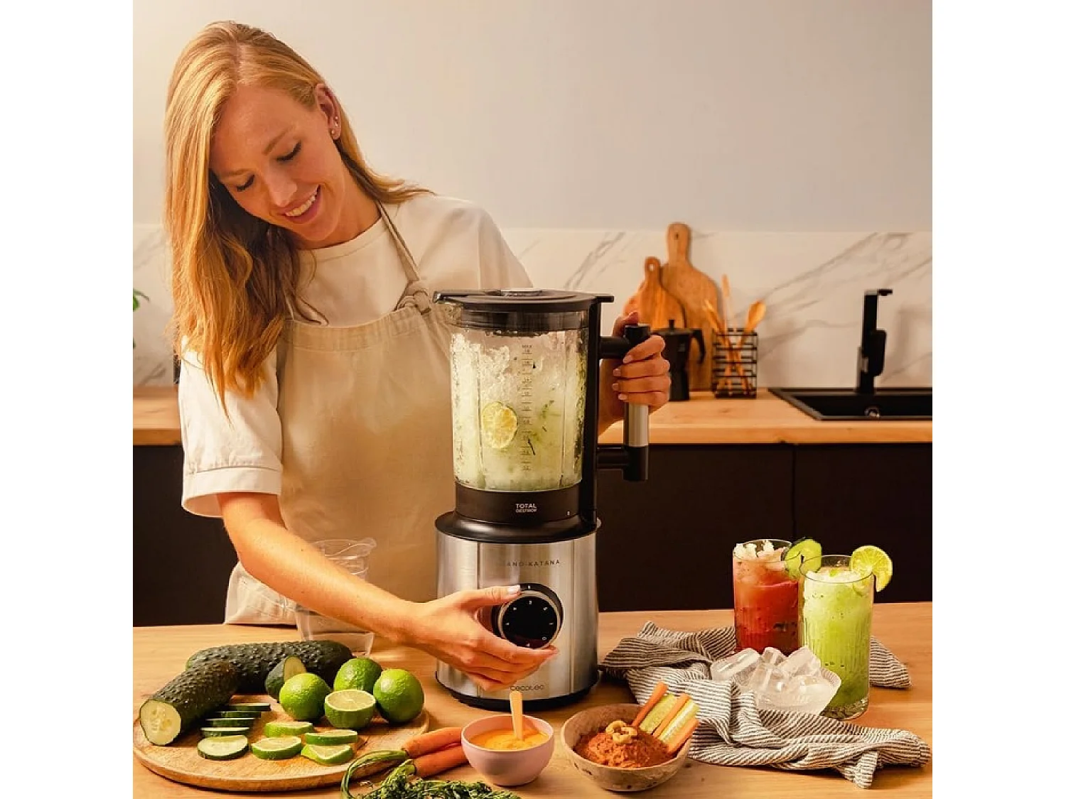 Frullatore da tavolo Grand Katana 2700MAX Total Destroy B Cecotec
