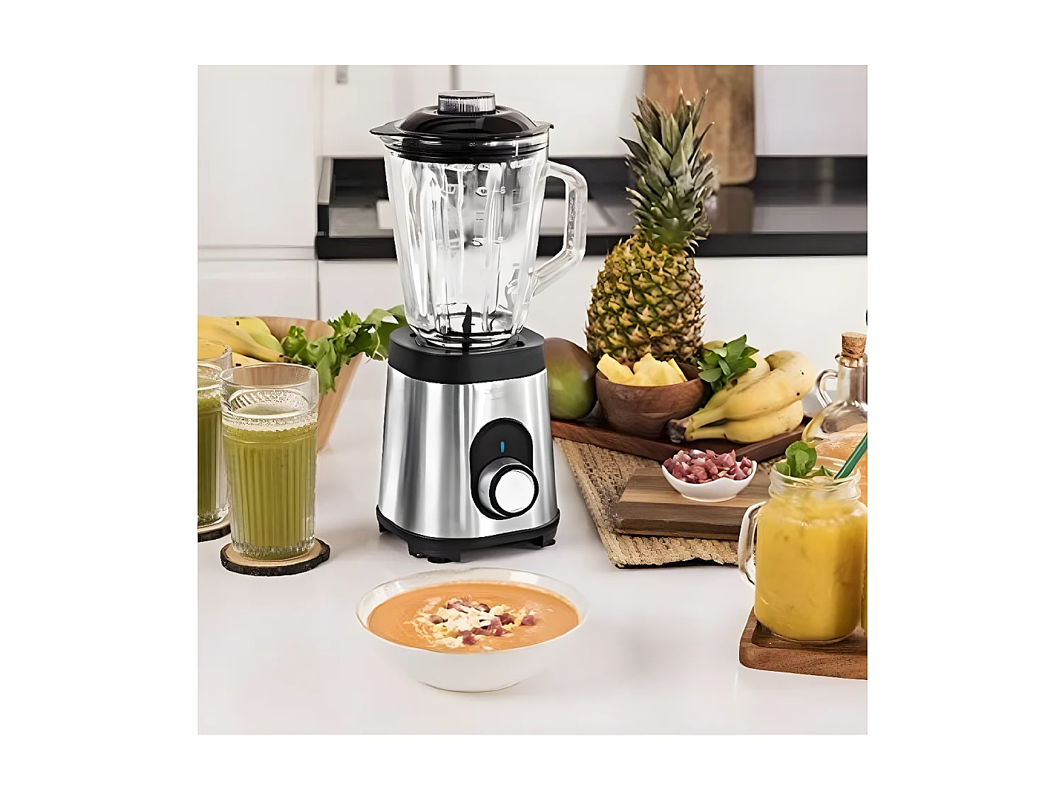 Frullatore a caraffa Power Black Titanium 1000 Inox Cecotec