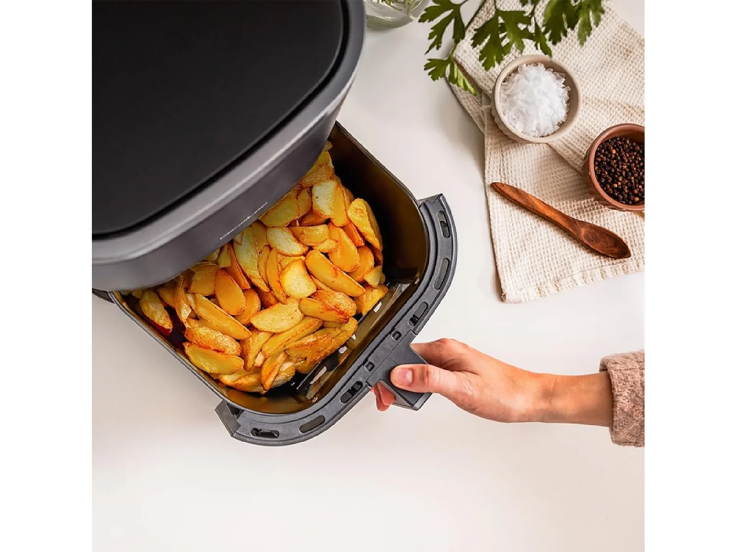 Freidora de aire Cecotec Cecofry Fantastik Window 4000 1400W 4L negro