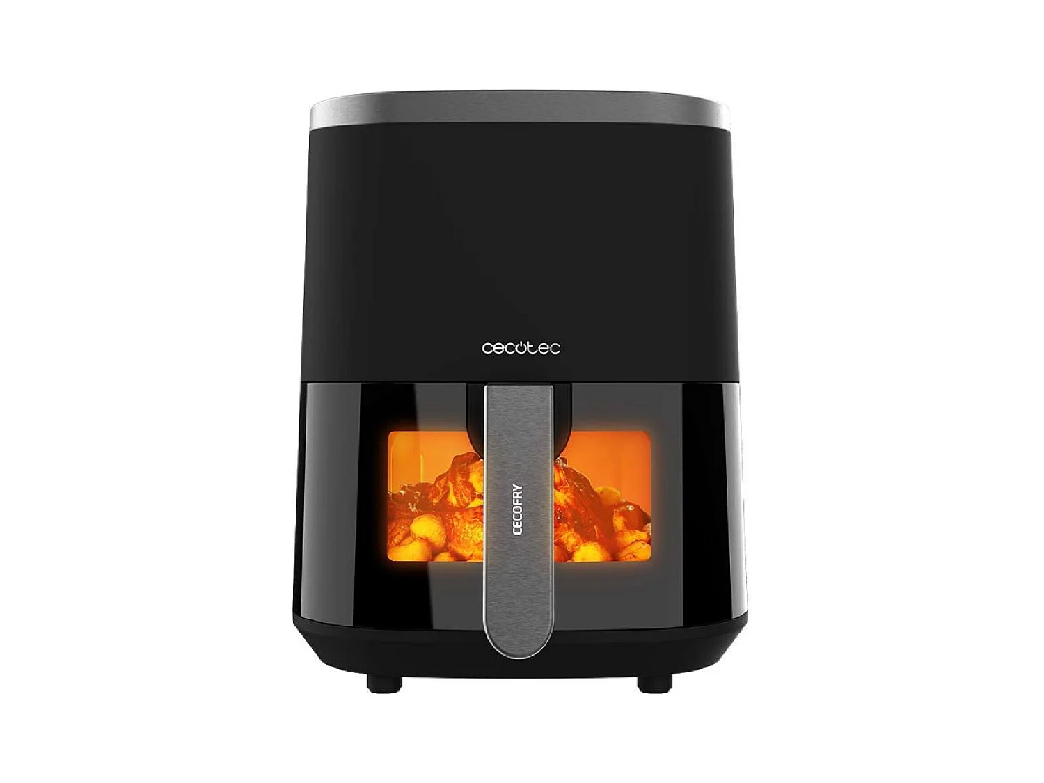 Freidora de aire Cecotec Cecofry Fantastik Window 4000 1400W 4L negro
