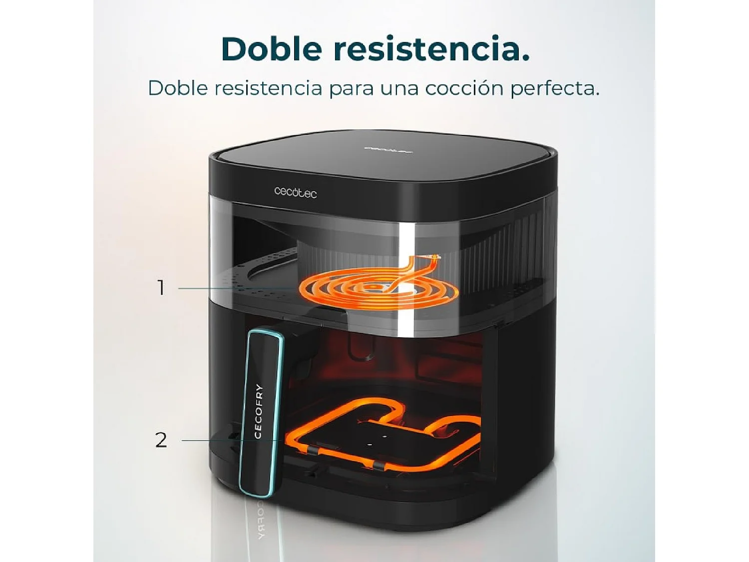 Fritadeiras sem óleo Cecofry DuoHeat 6000 Cecotec