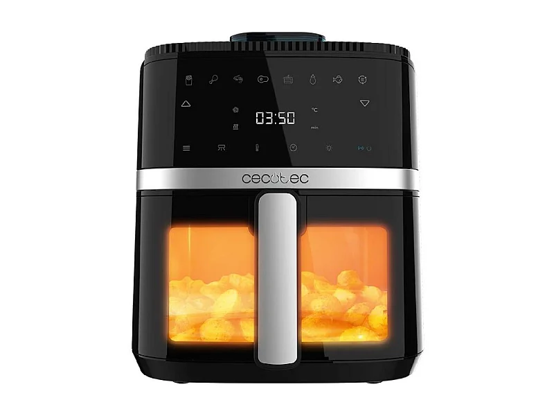 Freidora de aire Cecotec Cecofry Drip 5000 1500W 5L con spray de agua negro