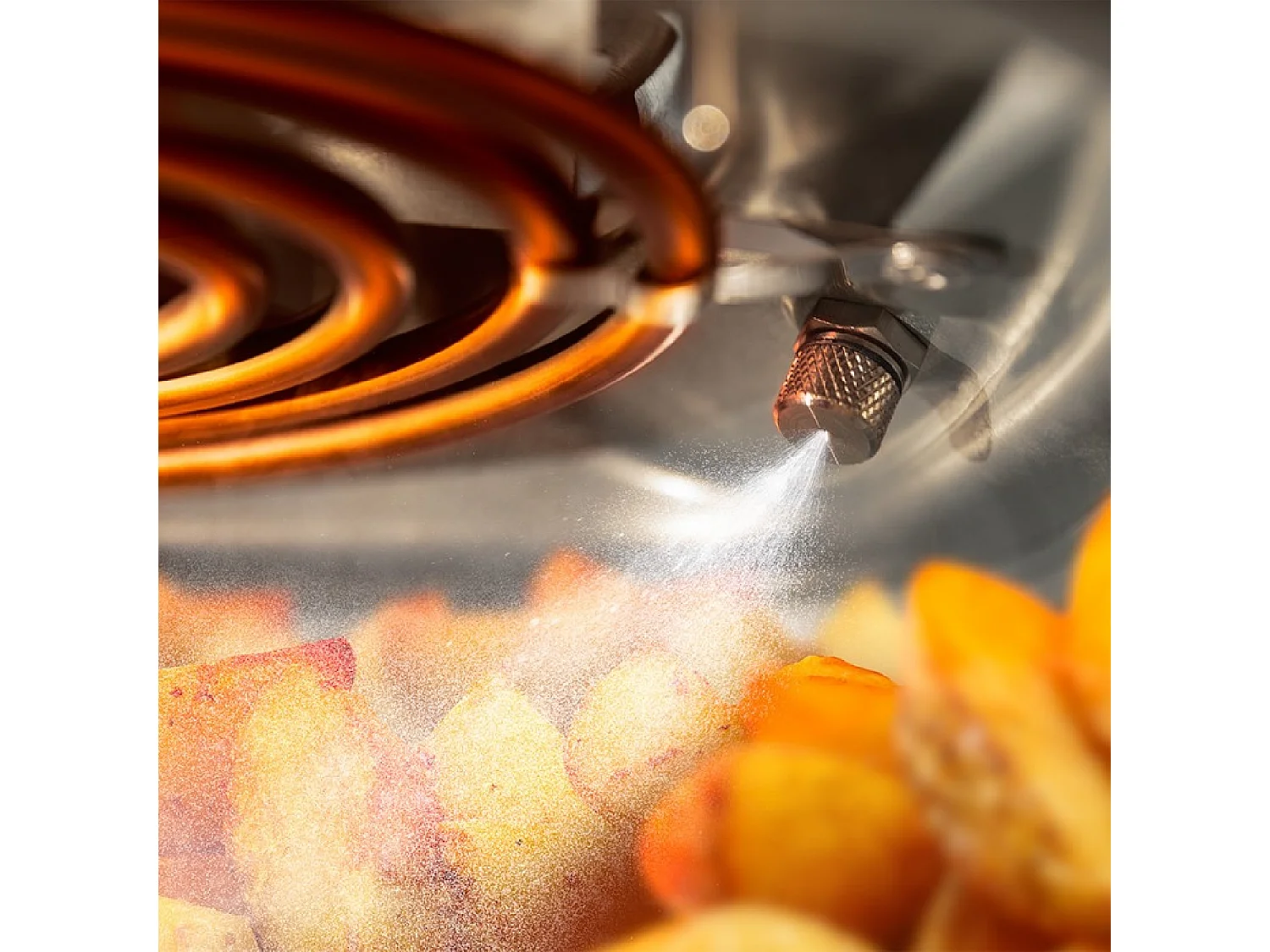 Cecotec Fritadeira de ar com pulverizador de água, 5 l de capacidade e 1500 W de potência. Com 8 menus e gama de temperaturas de 80ºC a 200ºC