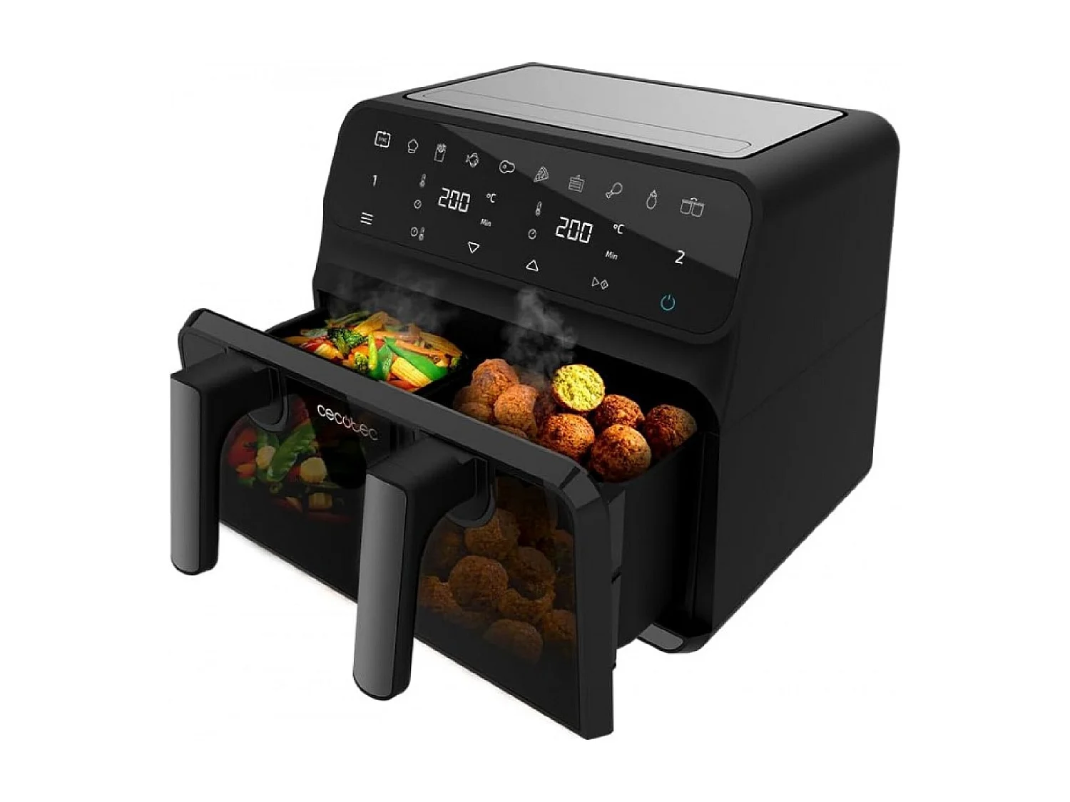 Cecotec 04986 friteuse Unique 9 L Autonome 2850 W Friteuse d’air chaud Noir