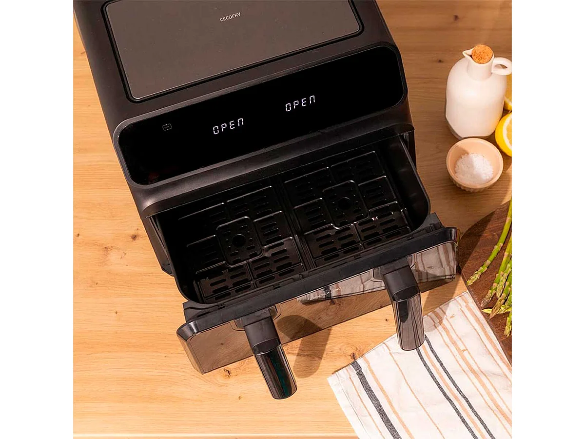 Cecotec 04986 friteuse Unique 9 L Autonome 2850 W Friteuse d’air chaud Noir