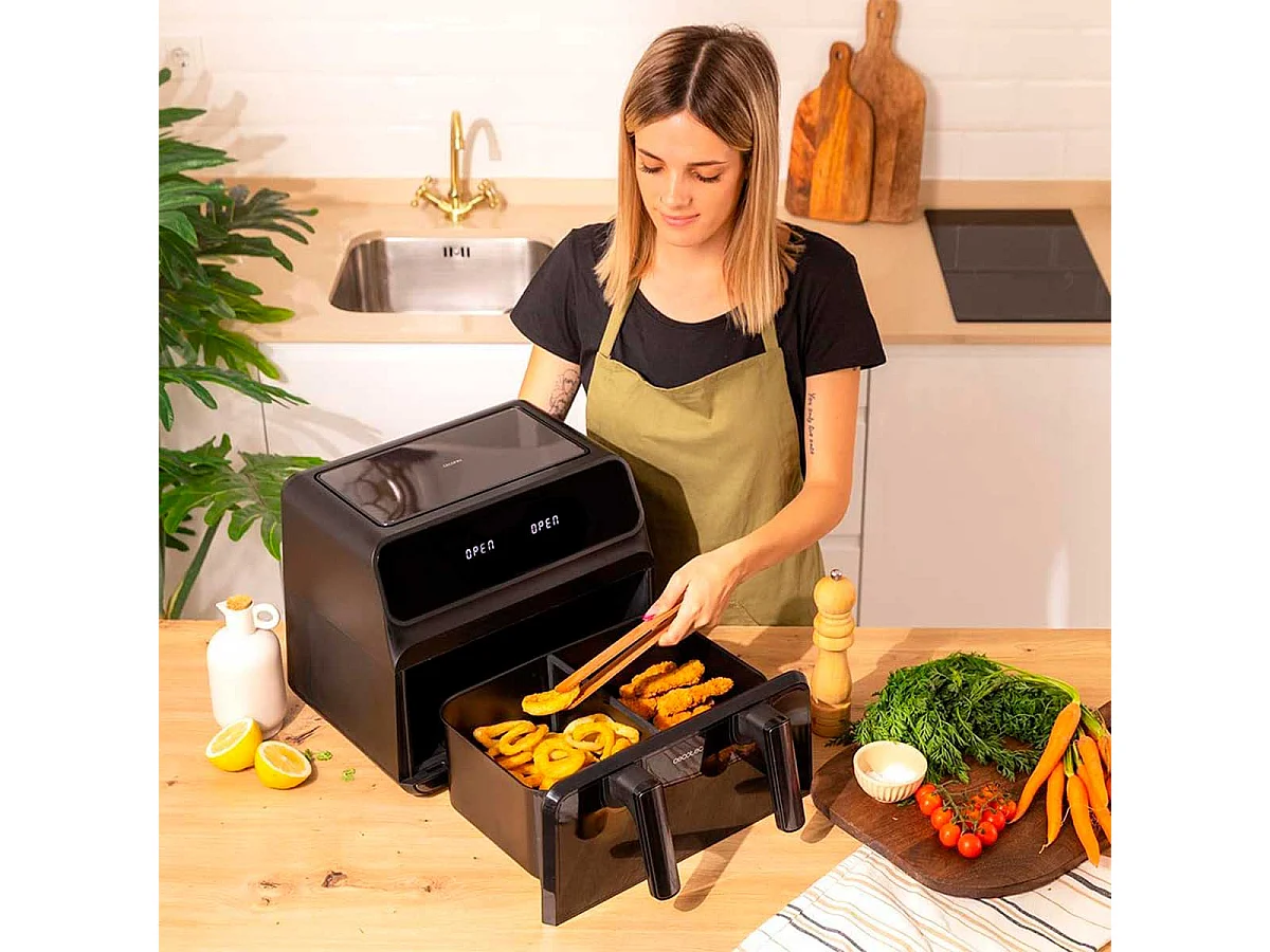 Cecotec 04986 friteuse Unique 9 L Autonome 2850 W Friteuse d’air chaud Noir