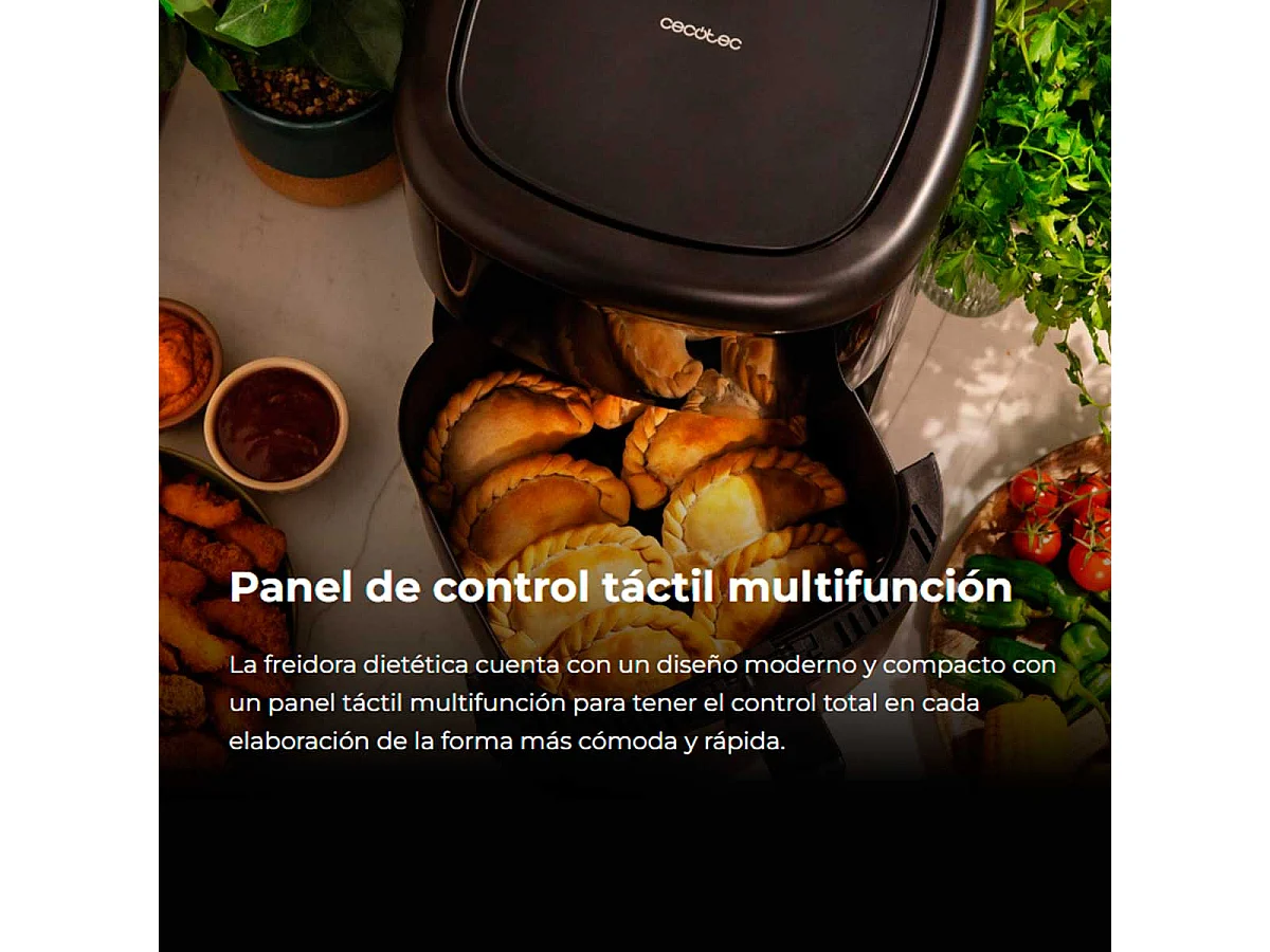 Cecotec Cecofry Bombastik 6000 Full Singolo Friggitrice ad Aria Calda 6 L Indipendente 1700 W Nero