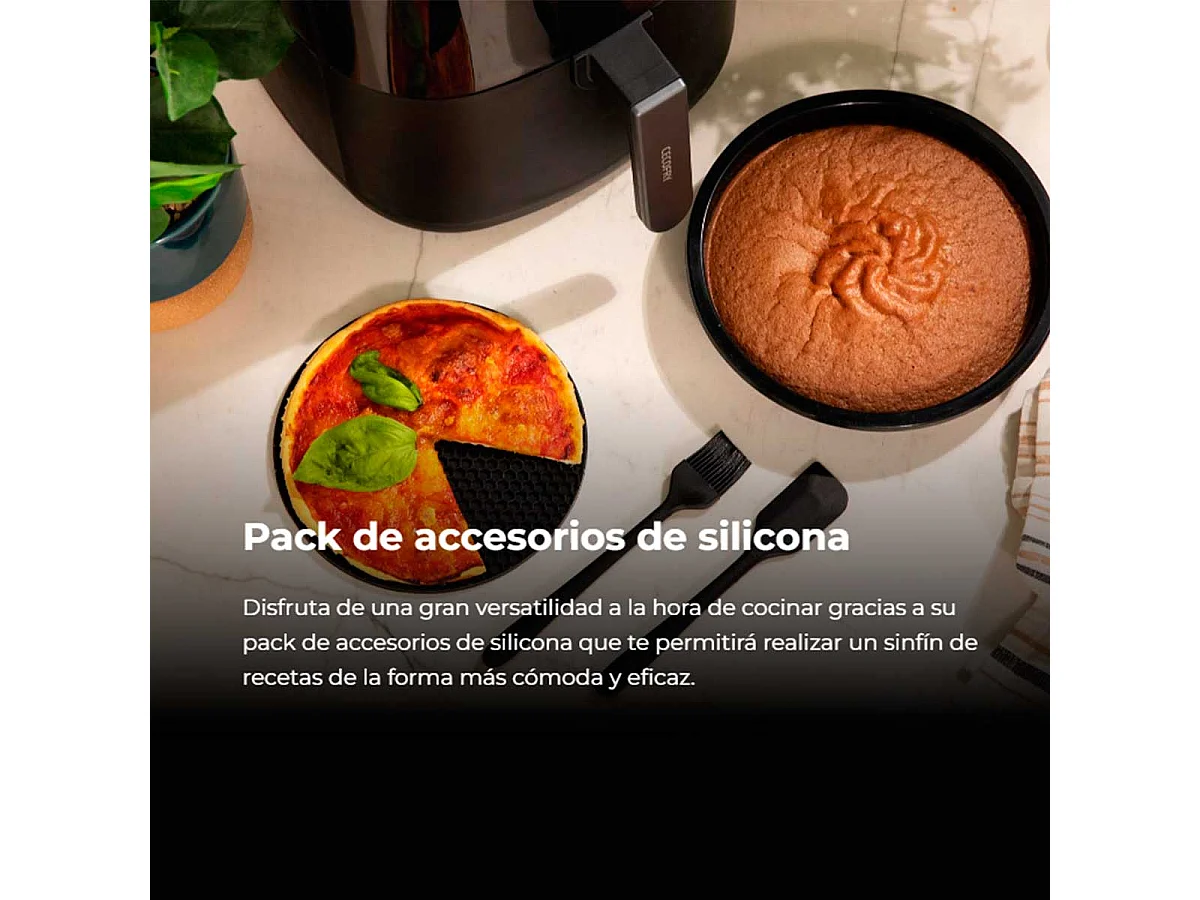 Friteuse à air chaud simple Cecotec Cecofry Bombastik 6000 Full 6 L Indépendante 1700 W Noir