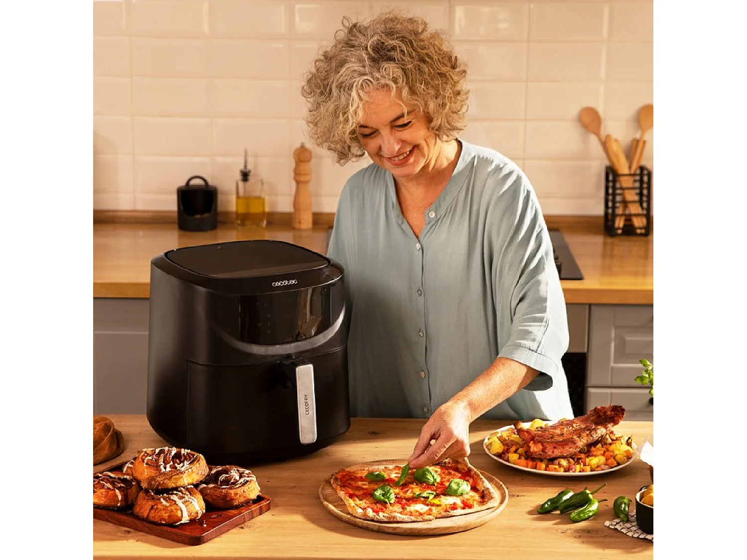 Friteuse à air chaud Cecotec Cecofry Absolute 7600 Simple 7,6 L Indépendante 2000 W Noir