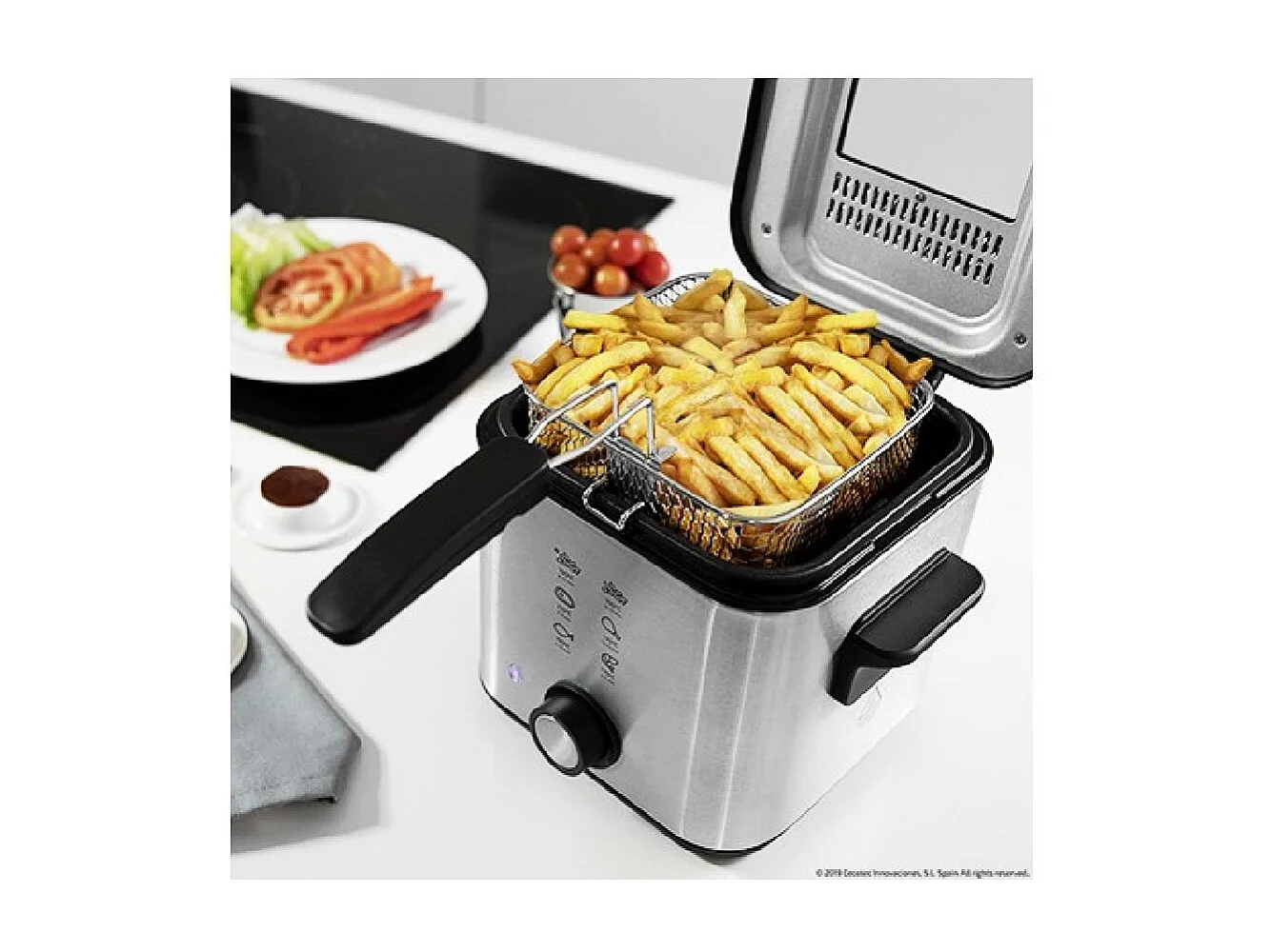 Freidora de aceite Cecotec CleanFry Infinity 1500 900W 1,5L filtro OilCleaner