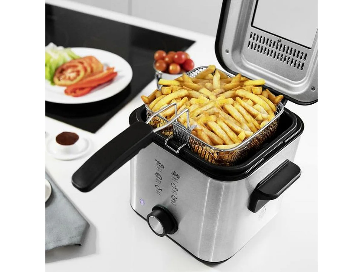 Freidora de aceite Cecotec CleanFry Infinity 1500 900W 1,5L filtro OilCleaner