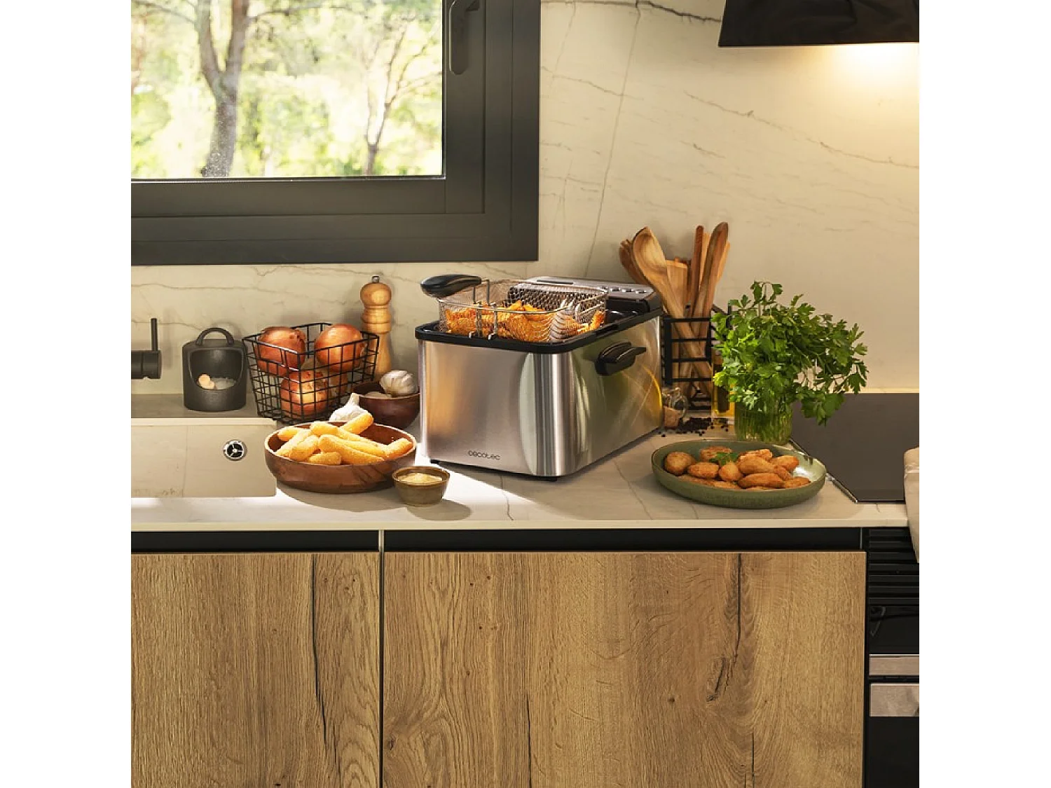 Freidora Cecotec Cleanfry Luxury 4000 3270W 4,2L inox