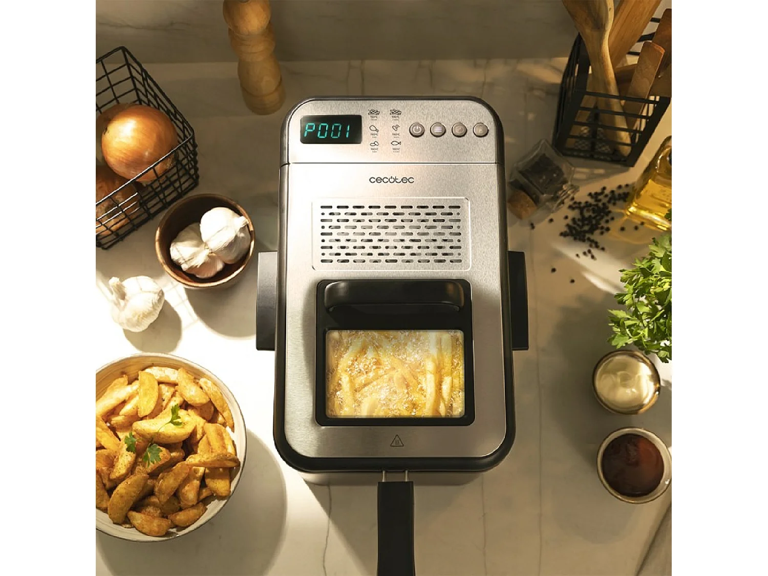 Freidora Cecotec Cleanfry Luxury 4000 3270W 4,2L inox